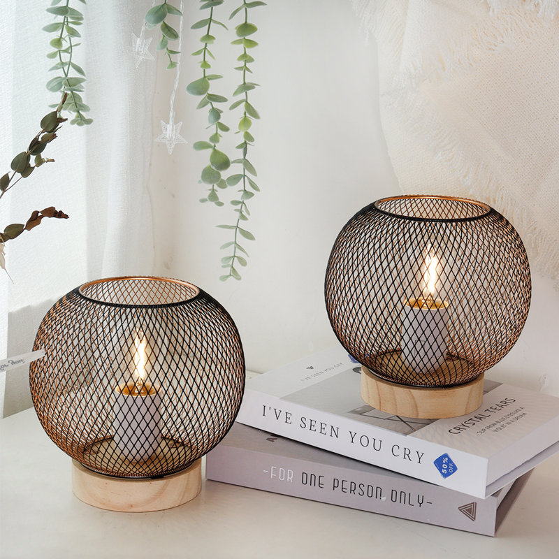 Ensemble de 2 lampes de table à piles de 6,5 po à DEL pour la maison