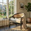 Chaise d'appoint rembourrée Cane-130829516