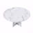 47.24" Round Dining Table For 4 - Farmhouse Mdf Table With Marble White Finish