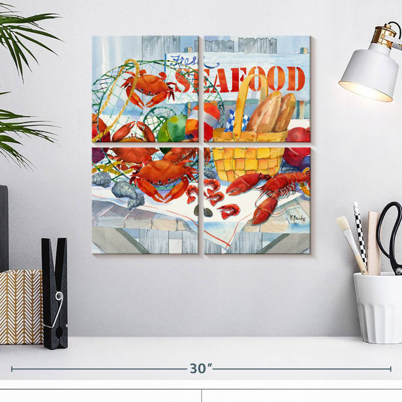 Brampt Seafood Galore, 18" H x 18" W