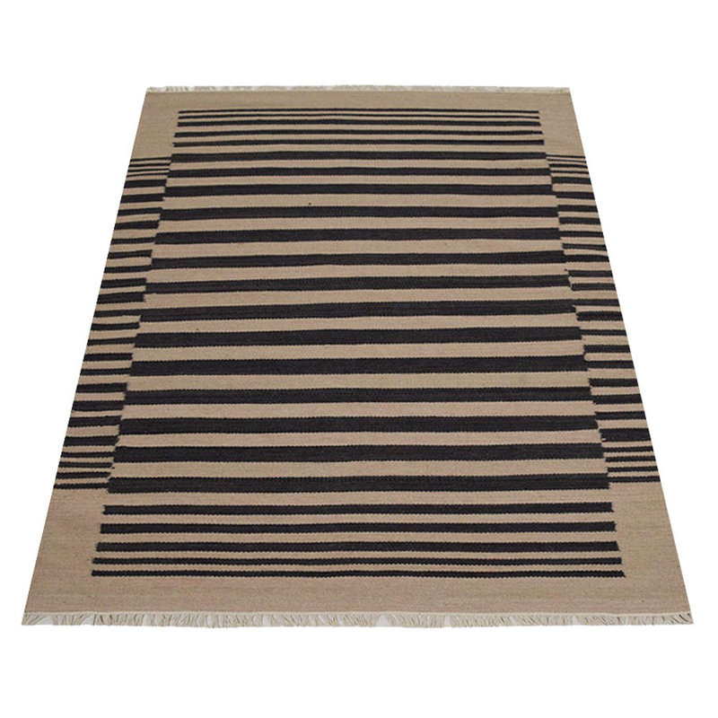 Reynosa Hand Woven Flat Weave Kilim Wool Eco-Friendly Area Rugs - Rectangle, Plum Color, Plain Solid Design, Low Pile Handmade Area Rugs for Living Room, Bed Room
