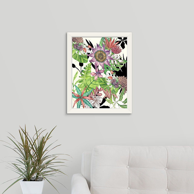 Novogratz « botanic abondance i », reproduction d’art encadrée, H 18 po x l 15 po x P 1 po, Cadre blanc