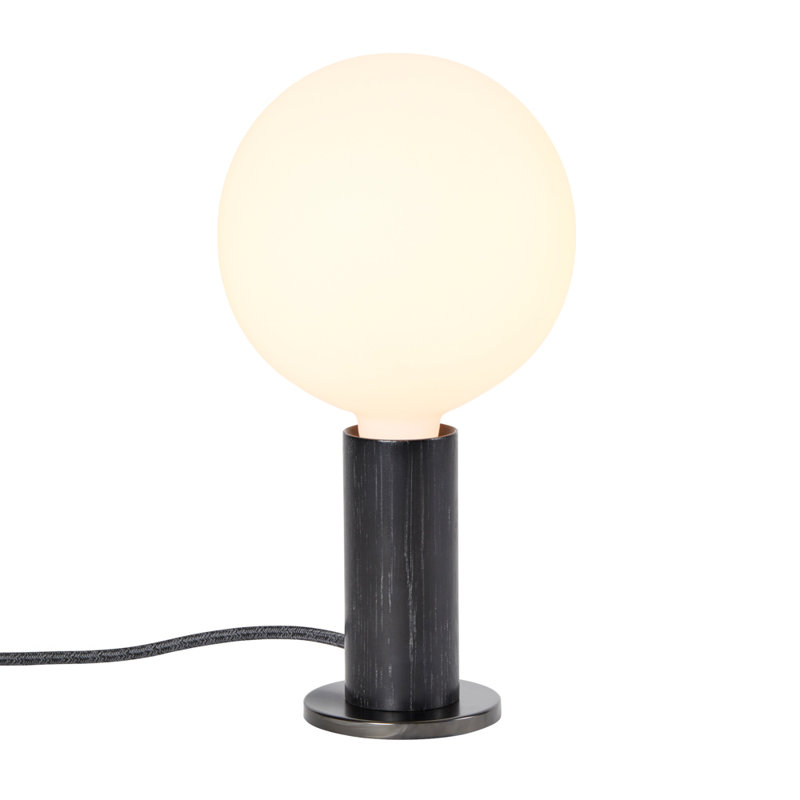 Knuckle Table Lamp, Blackened Oak