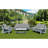 Wood Grain Hips With Cushion, White, Comfortable Outdoor , Garden Seating, White/Grey, Finish, Self-Cleaning Cushions  Note: This Violates Rule, But It Is Shown Here For Demonstration Purposes Only.