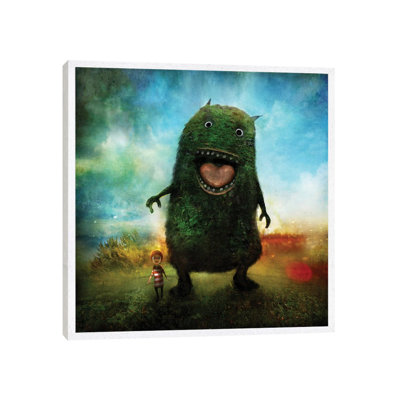 My Friend Lester Tongue Heart by Alexander Jansson - Print on Canvas