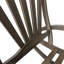 Fauteuil à bascule en bois gris avec résistance aux intempéries et repose-pieds