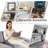 Loette 122"W Upholstered U-shape Sectional with Removable 2 Ottomans & Storage Armrests-1029242341