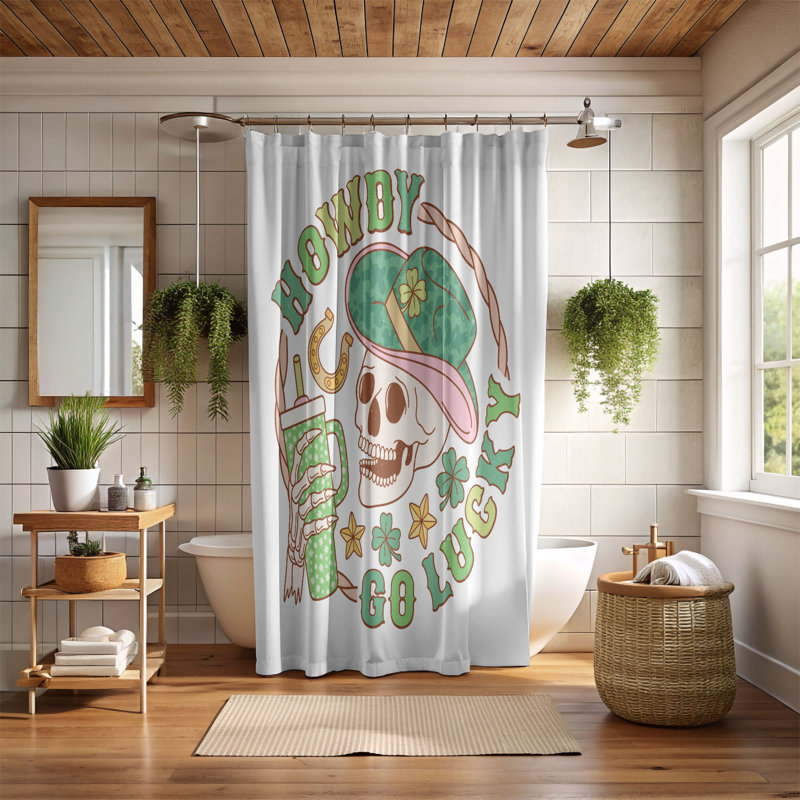Bernoussi Shower Curtain, 74"H x 71"W