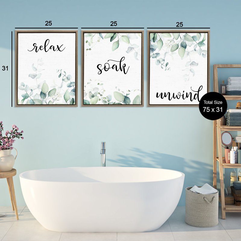 Ensemble de cadre flottant 3 pièces Leafy, Cadre flottant orme Montalcino, H 31 po x l 25 po