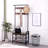 Coat Rack, Hall Tree With Shoe Bench For Entryway, Entryway Bench With Coat Rack, 4-In-1, With 9 Removable Hooks, A Hanging Rod, 13.8 X 25.2 X 72.8 Inches