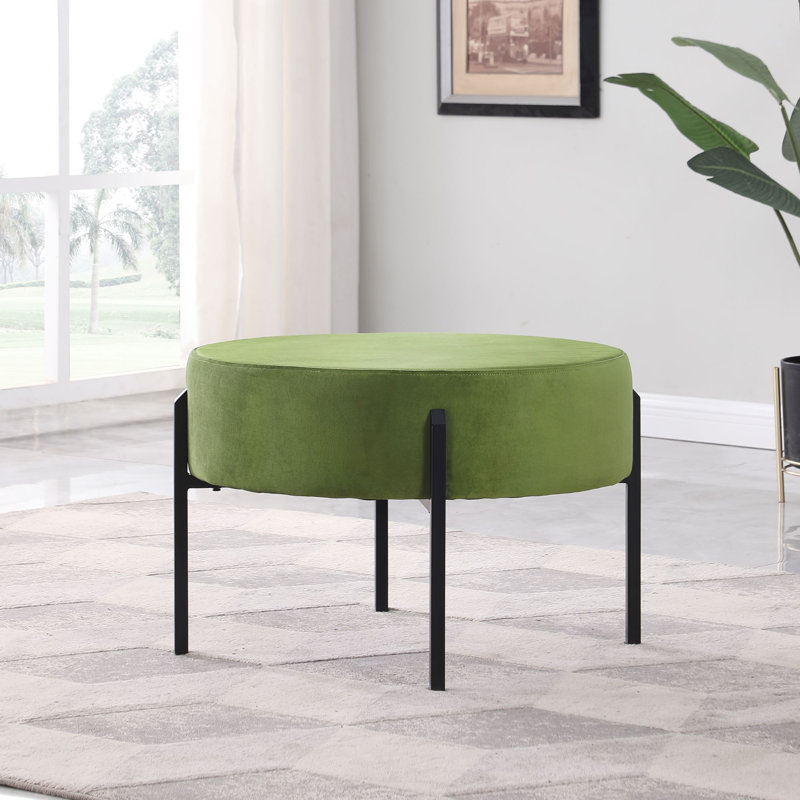 Repose-pieds rond moderne Epsom, Vert forêt
