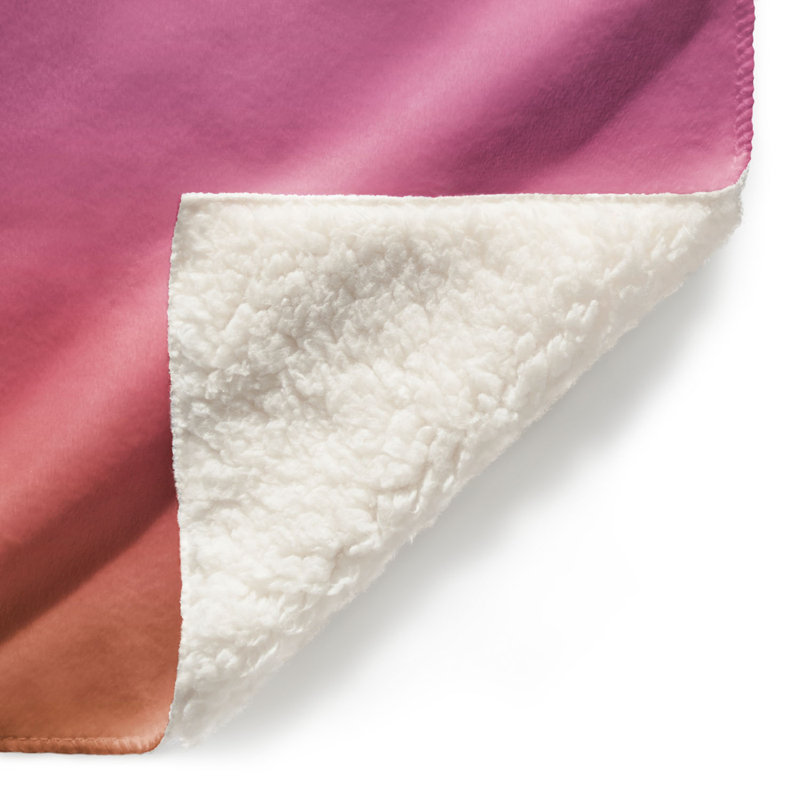 Jeté Sienna, l 68 po x L 80 po, Pêche / Orange / Rose
