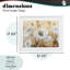 «White Poppies Beige Field», reproduction encadrée sous verre, conception de Kim Allen-2133718246-2133718247