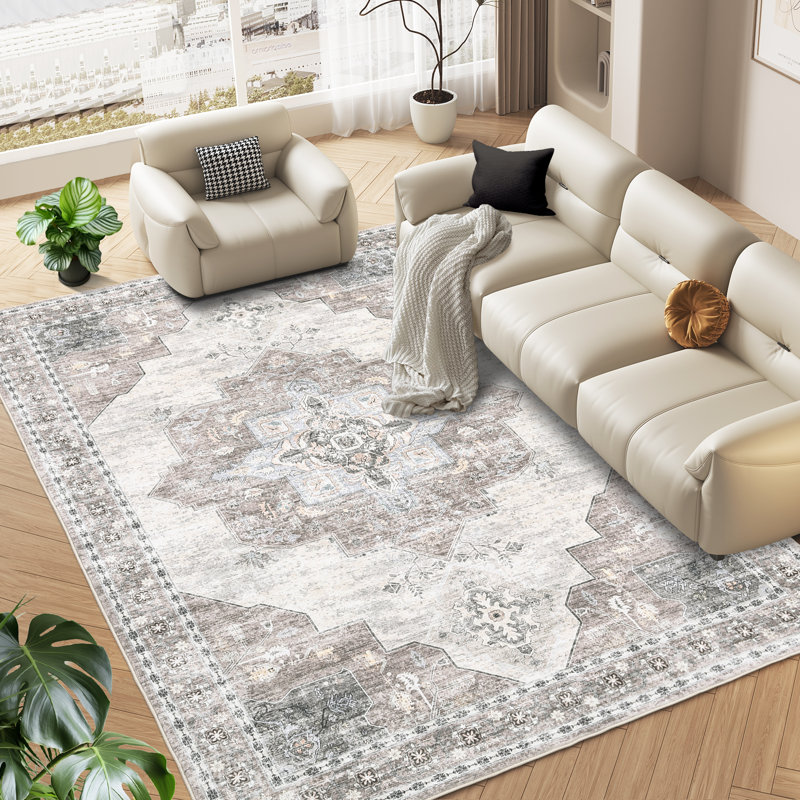 Tapis rectangulaire Braelee avec envers antidérapant, Rectangle 10 pi x 13 pi