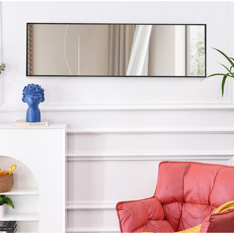 Miroir Adamariz, Noir, noir, noir, noir, 65,01 po x 22,01 po, Métal métal