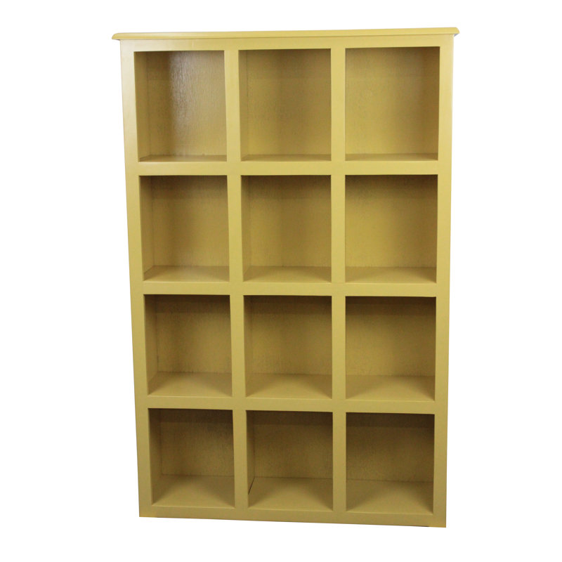 Bibliothèque à cubes Sherita, Jaune, (3 tablettes) H 42 po x l 36 po x P 10 po