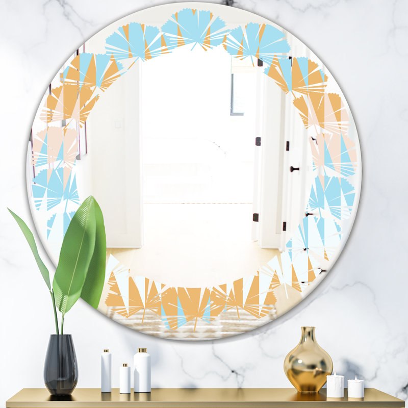 Miroir mural Leaves Abstract Design VI, H 31,5 po x l po