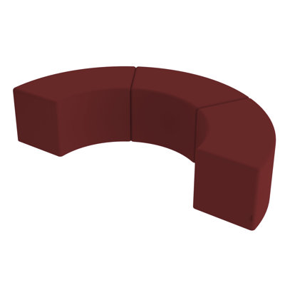 Pro Series Upholstered S Curve Ottoman, 3-Pack