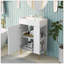 Meuble-lavabo simple 21,60 po avec plateau en céramique Foluke