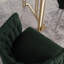 Chaise longue de détente en velours avec pieds en métal 2 pièces / ensemble