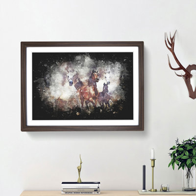 Galloping Horses - Picture Frame Graphic Art Print