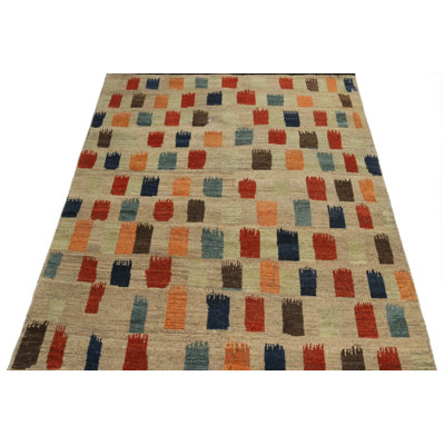 Burano Hand Knotted Wool Geometric Area Rug