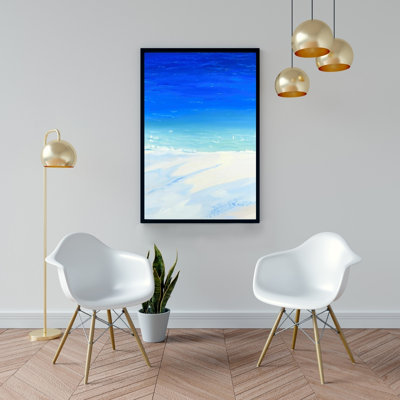 «Vue par satellite de l'océan» sur toile