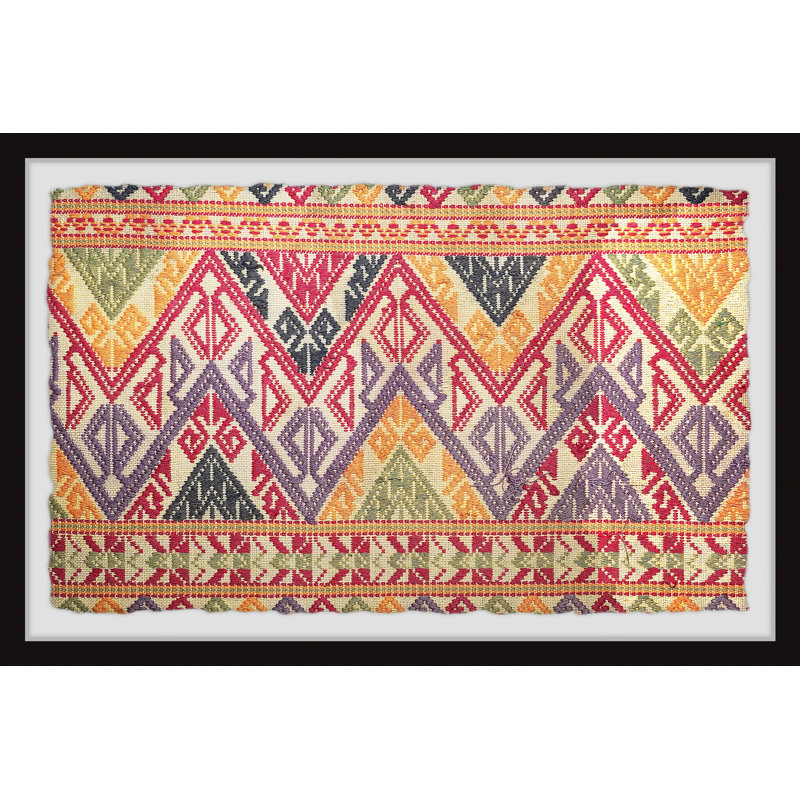 Zigzag Assembly - Single Picture Frame Painting, 38cm H x 45cm W x 3.81cm D