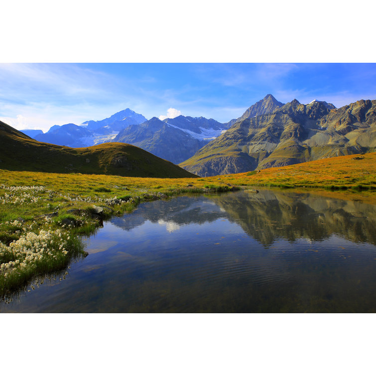 Alpine Lake Reflection by Agustavop - Wrapped Canvas Print