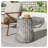 Outdoor Cleme Carved Side Table, Brown-272890662