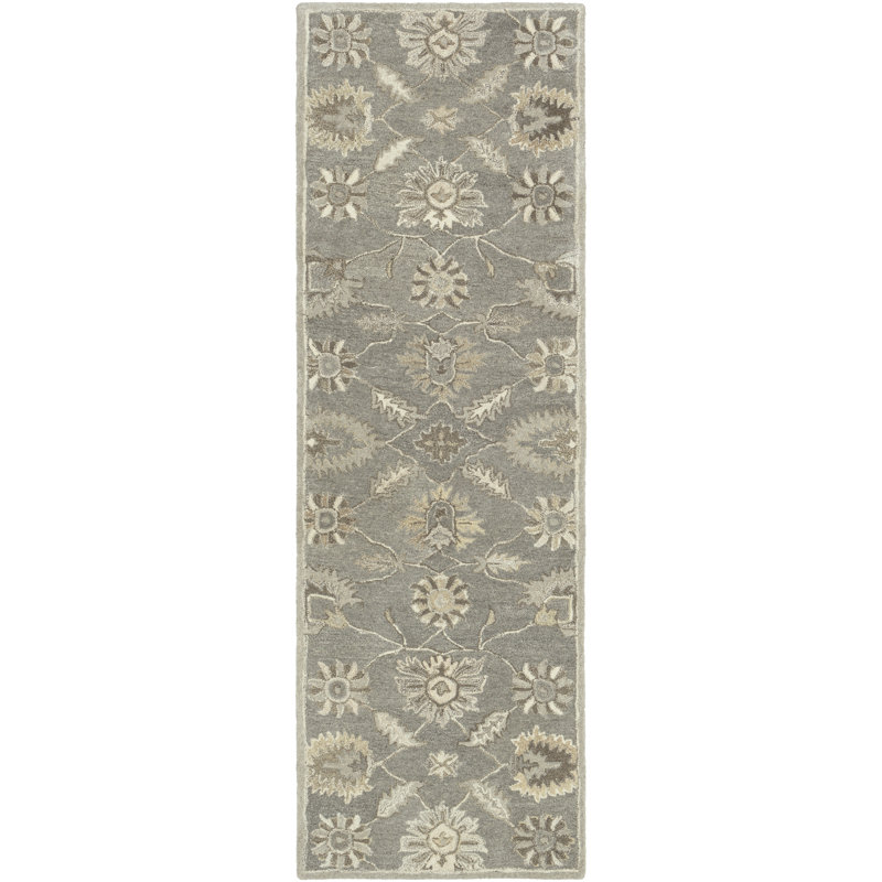 Charlton Home® Sneyd Park Wool Floral Rug & Reviews | Wayfair