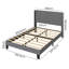 Upholstered Fabric Bed Frame-709784395-709784399