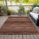 Machine Washable Indoor/Outdoor Xhevrie Paprika Rug