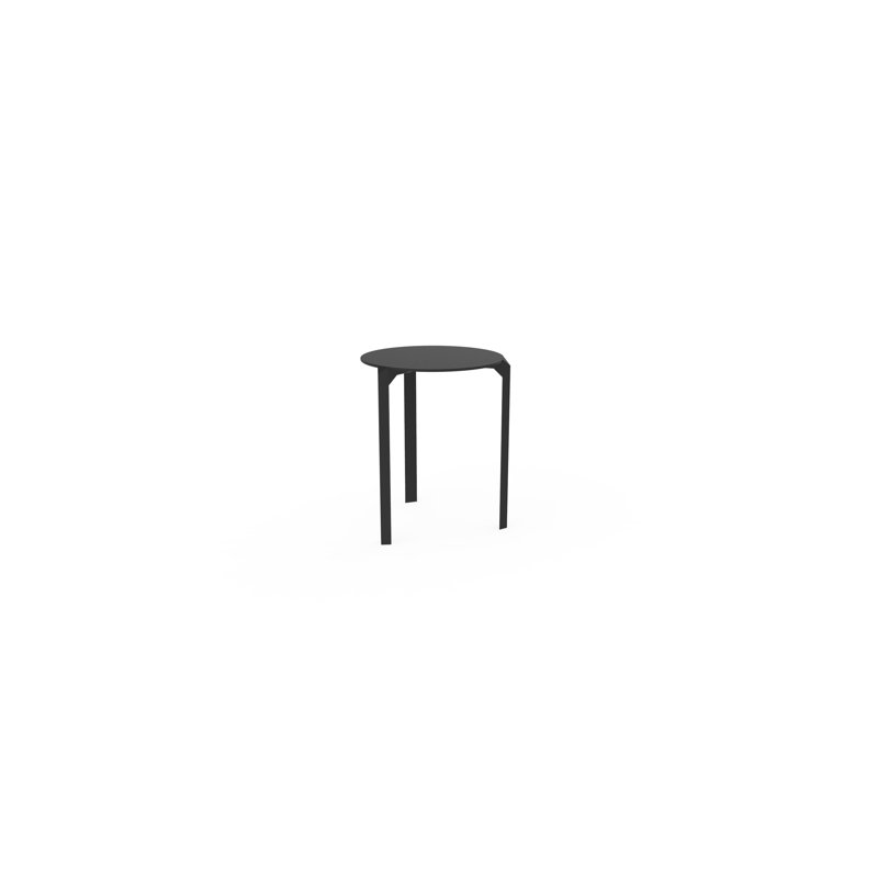 Quartz Dining Table, Black, 23.25" W x 23.25" L