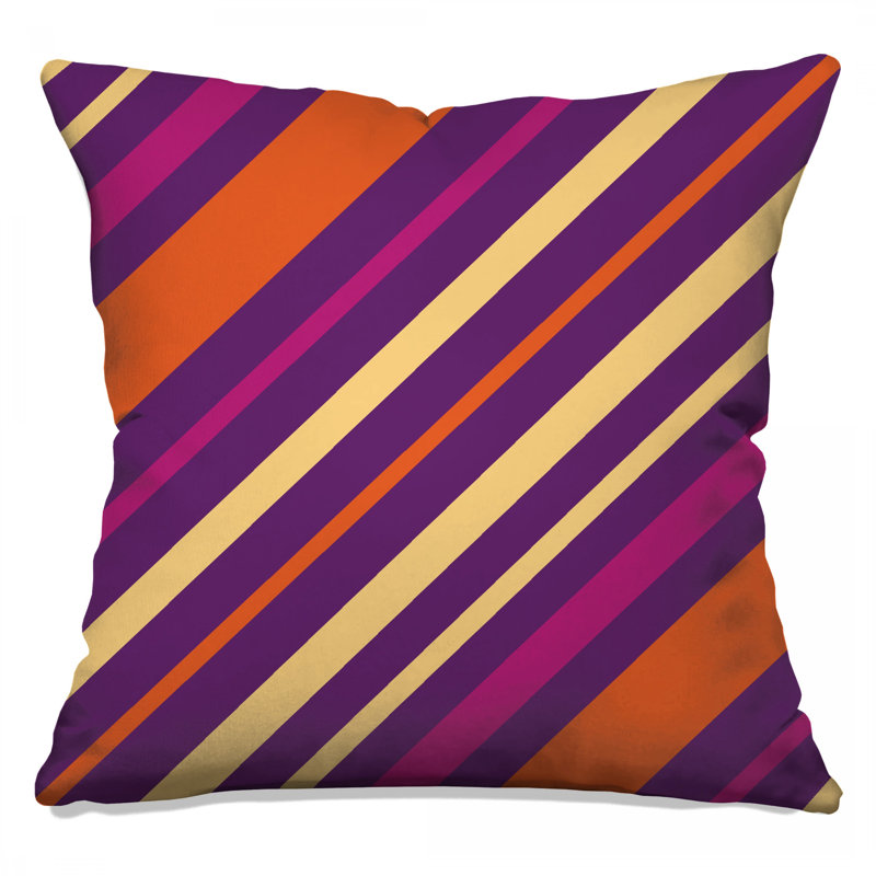Coussins décoratifs à rayures diagonales, 26 x 26 pouces