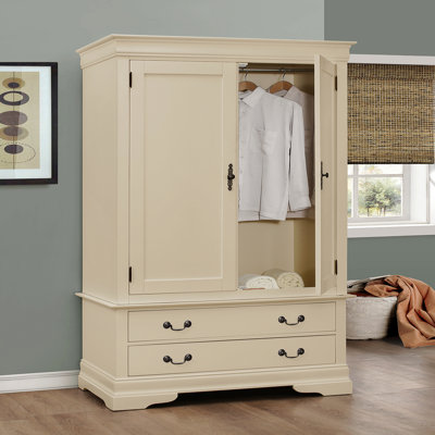 Armoire élégante beige traditionnelle