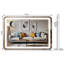 Miroir rectangulaire à DEL, contrôle de la température en continu 3 couleurs et intensité variable -114266025