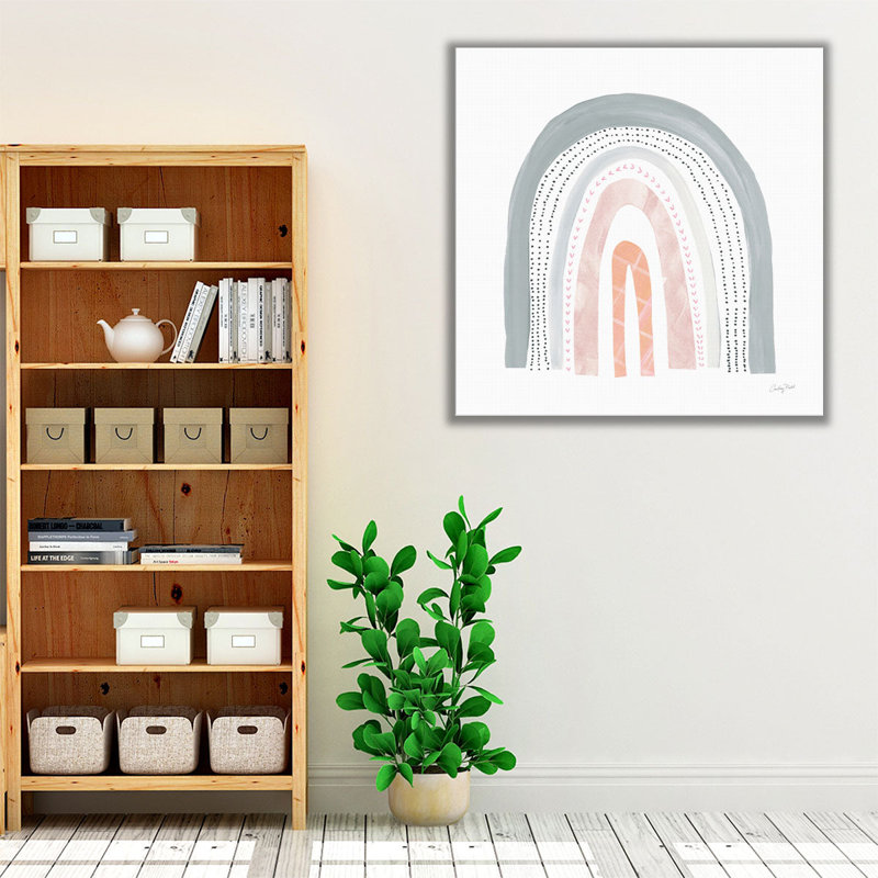 Boho Rainbow I - reproduction d'art sur toile, 12" H x 12" W