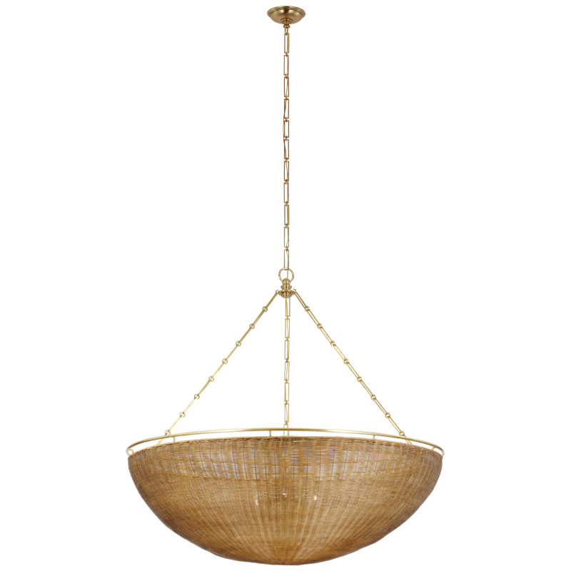 Clovis 6 - Light Chandelier, Antique-Burnished Brass