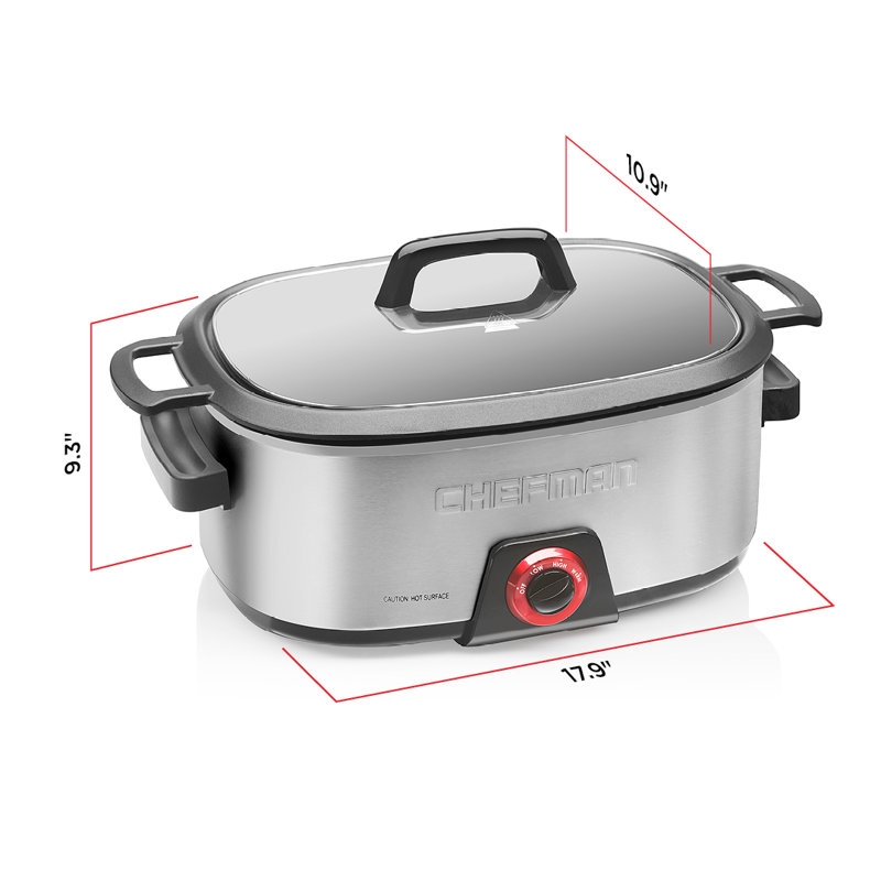 Chefman Slow Cooker, 6-quart