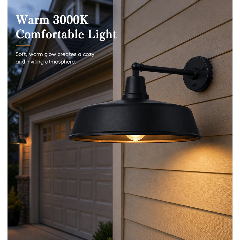 Barn Light, 12.7" H x 24" W x 30" D
