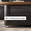 Table basse mobile en bois avec poulie-704021724