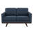 Kernis Modern 2-Seater Loveseat Sofa Upholstered Living Room Couch with Birch Wood Legs, Premium Leather or Mesh Foam Cushions for Home and Living Room-1904411208