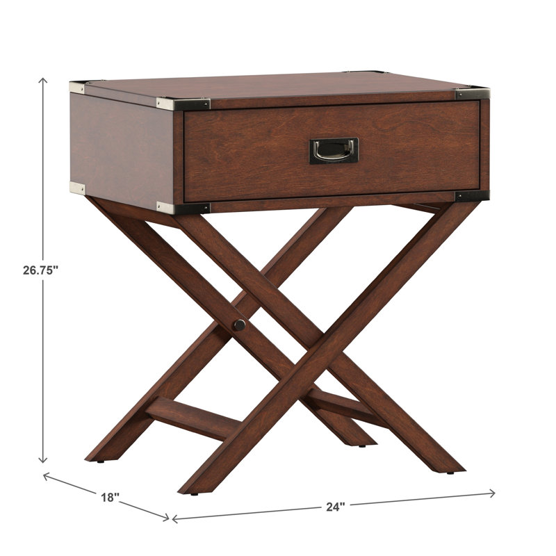 Marotta 24'' W Nightstand, Espresso