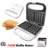 Compact Waffle Maker, 750W Electric Waffle Iron with Rapid Heating and Non-Stick Plates, Deep-Pocket Belgian Waffle Maker for Small Kitchens, Apartments, and Dorms - White-130369578