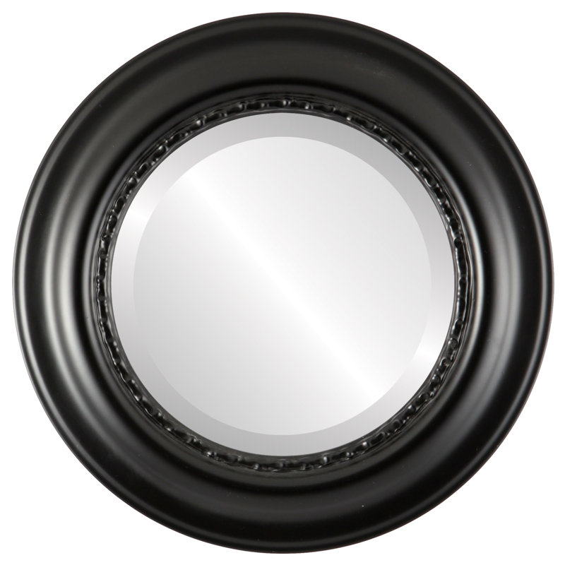 Miroir d'appoint Winchelsea, H 29 po x l 29 po, Noir mat
