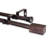  Alder 13/16" Double Curtain Rod