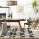 Leanna Moroccan Hand Knotted Wool Gray/Black/Cream Area Rug
