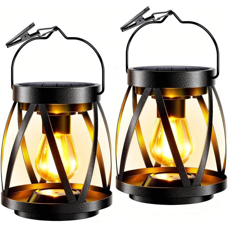 Lanterne suspendue solaire rétro IP65