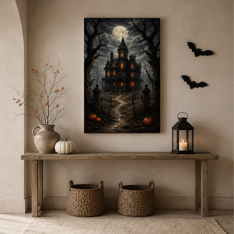 Art mural sur toile Halloween, H 24 po x l 16 po